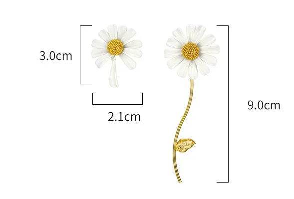 Ethnic style flower pendant necklace on 925 silver needle chain with 18K gold electroplating, adjustable 51-80cm circumference
