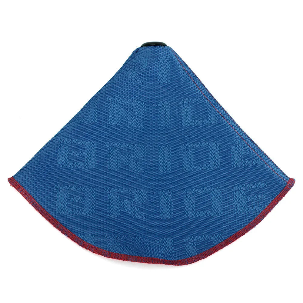 Canvas dust cover for Bride and Recaro bucket seats shown in black and red colour options.