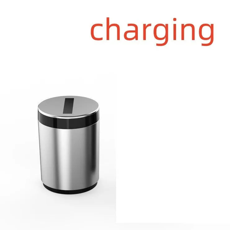 Grey intelligent induction ashtray with automatic lid for car or home use
