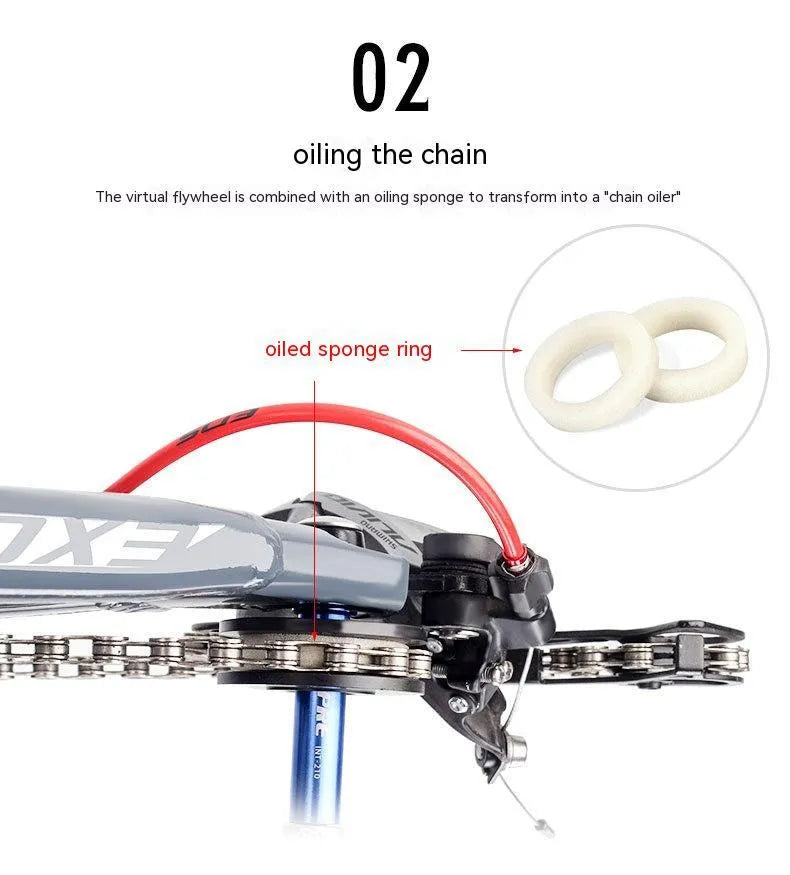 Aluminium bicycle chain cleaning tool with holding mechanism and tension gauge