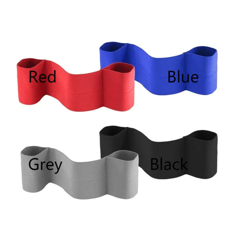 Elastic elbow support compression sleeve in red colour on a grey background