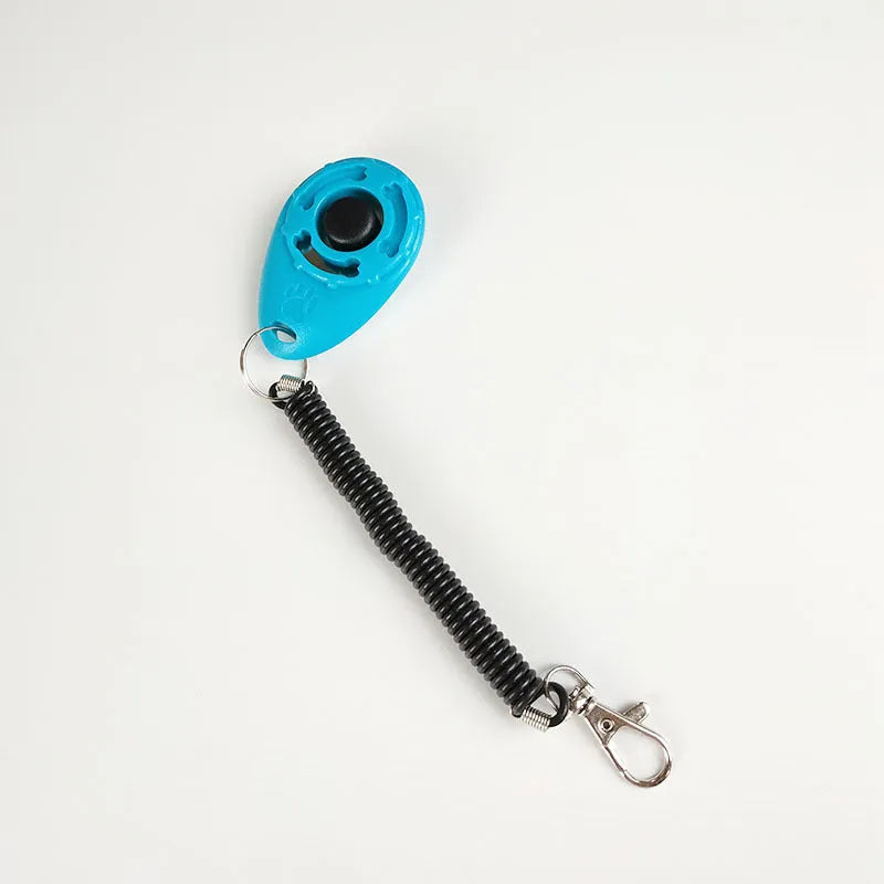 Dog training clicker in multiple colours with wrist strap for positive reinforcement training