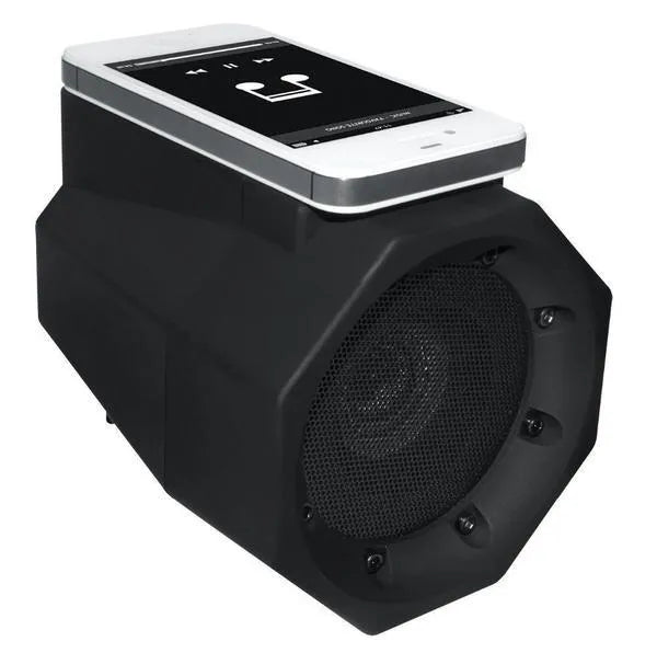 Black mobile creative mutual inductance speaker, 122x100x100mm, with USB, 3.5mm jack, 3W output