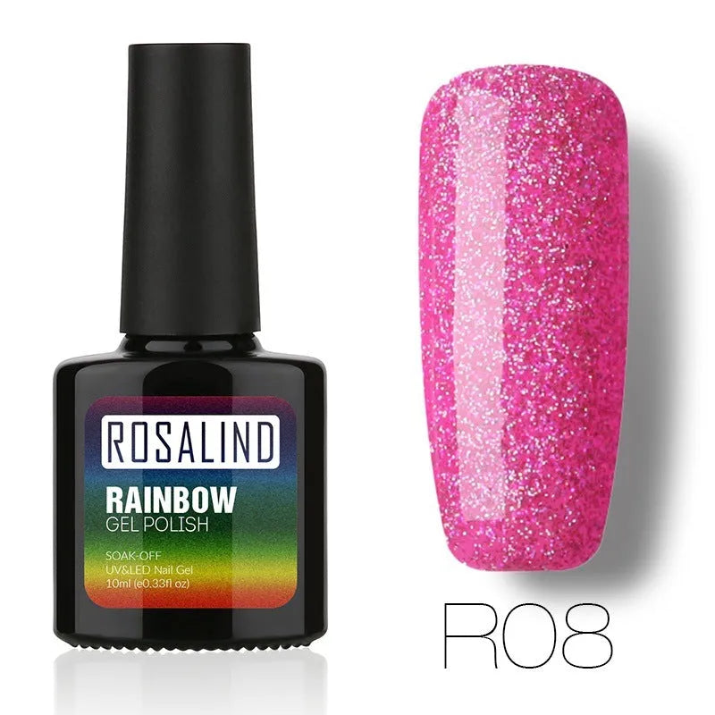 ROSALIND phototherapy gel nail polish bottle in one of 28 colour shades for manicures and pedicures.