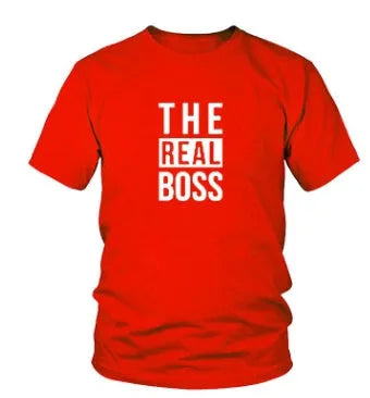Men's loose fit round neck t-shirt on a hanger, showing short sleeves and a blank front for custom printing.