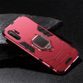 Samsung magnetic phone case in black, showing front and back, compatible with multiple A and S series models.