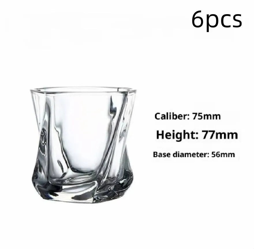 150ml transparent glass whiskey swing glass with light luxury style, single or set options