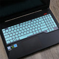 ASUS Flight laptop keyboard protective film cover in various colour options on a keyboard