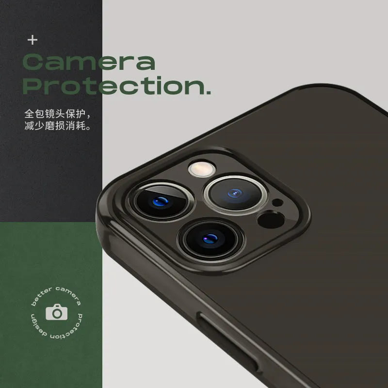 Black soft TPU mobile phone case for Apple iPhone showing precise port cutouts and textured surface