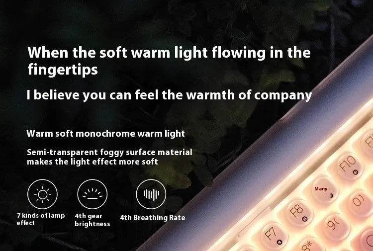 Liquid basic coloured wireless mechanical keyboard set with mouse, light lamp, and calculator