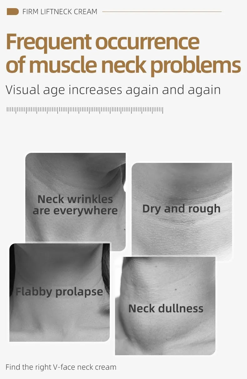 120ml tube of neck lifting and firming cream for massage application.