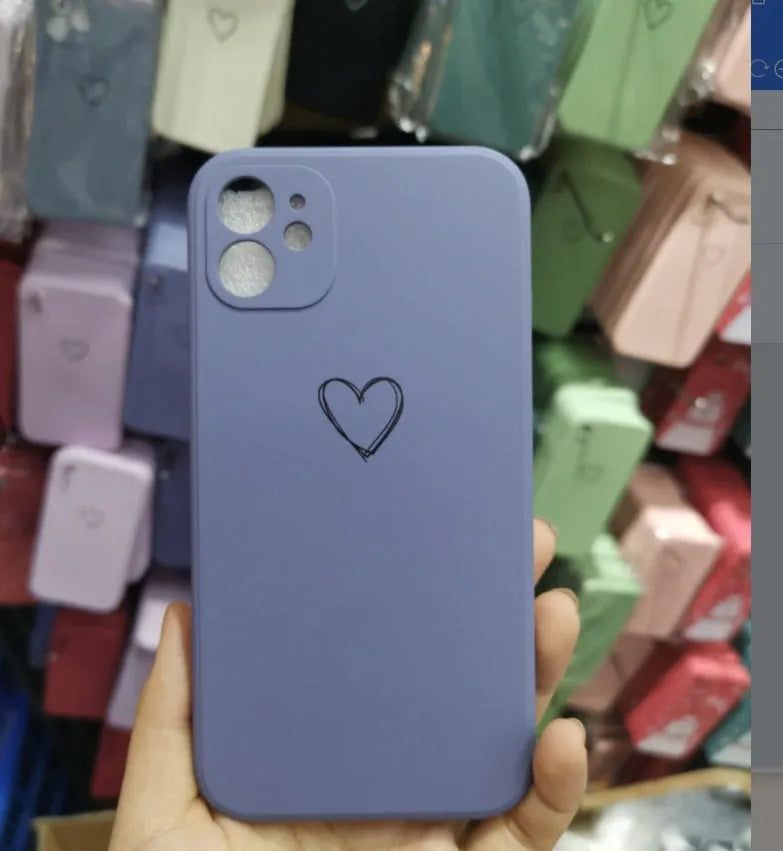 Silicone iPhone case in various solid colours showing precise port and button cutouts