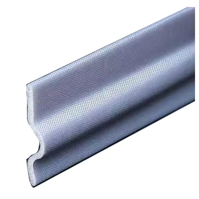 White 1 metre sliding window seal strip, push-pull type, for window seams and door bottoms