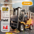 Bluetooth-controlled 1:64 scale alloy forklift simulation model with remote controller and accessories