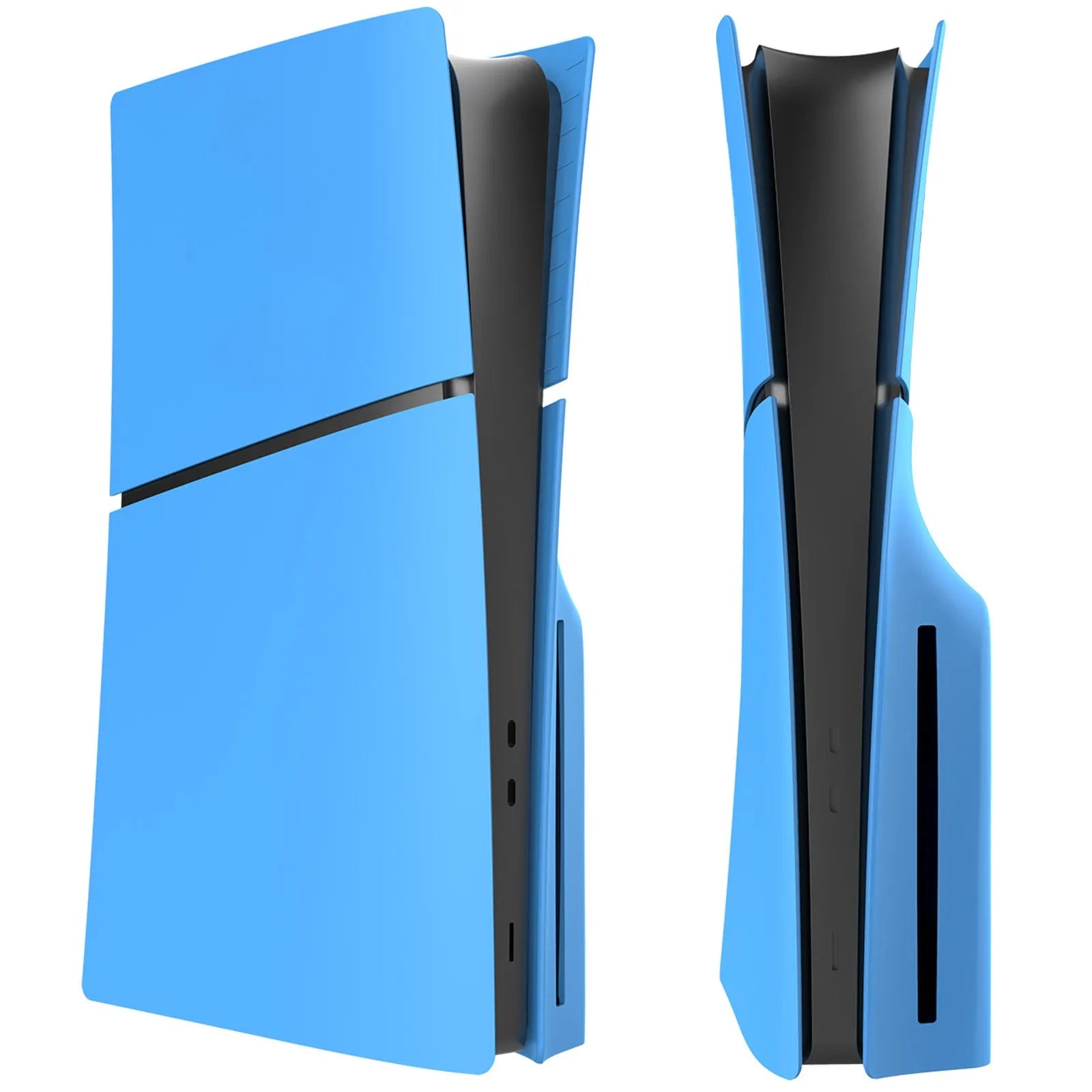 PS5 Slim replacement protective shell in ABS plastic with 25x24x6.5cm dimensions shown in available colour options