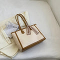 Women's PU leather horizontal square shoulder bag with open outer pocket in black, brown, and coffee colours