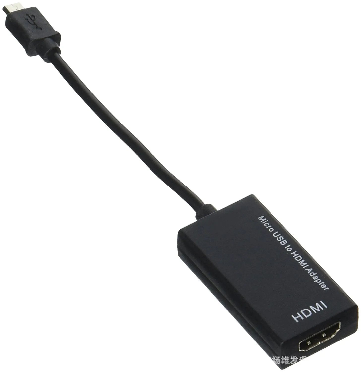 Black HD to HDMI adapter converter cable with 3.5mm audio port for connecting cameras to monitors