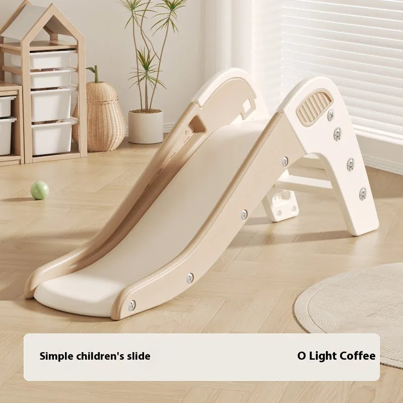 Small plastic baby slide in blue, yellow, brown or grey colours for children under 3 years old