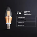 E14 E27 rechargeable LED screw bulb in 5W 7W 9W with warm white and three colour light options