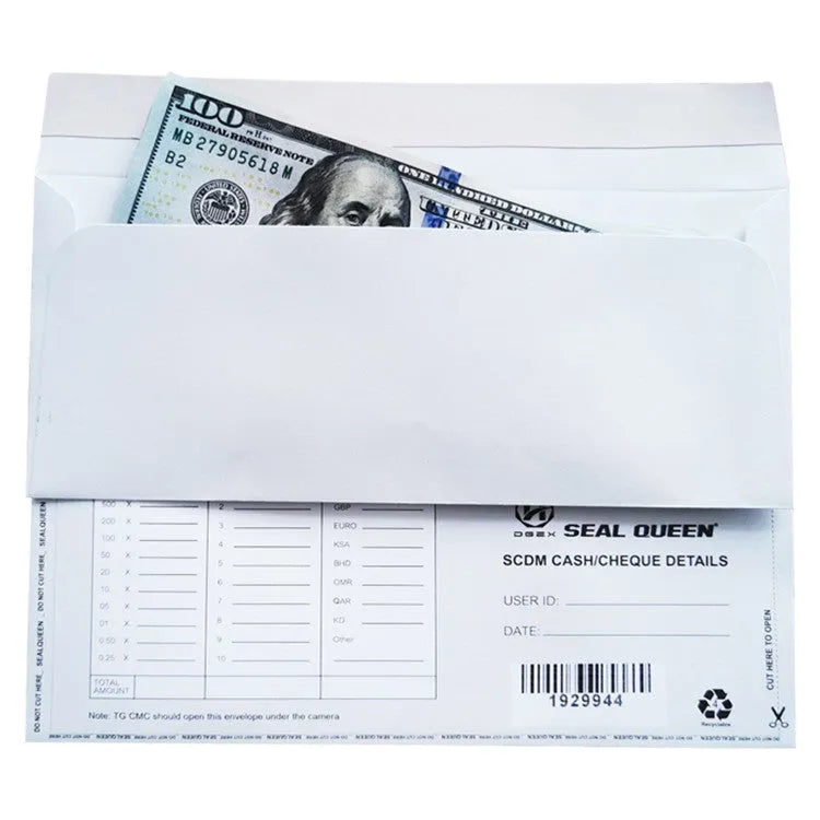 Blue anti-opening self-adhesive confidential security envelope sized 105x240mm.