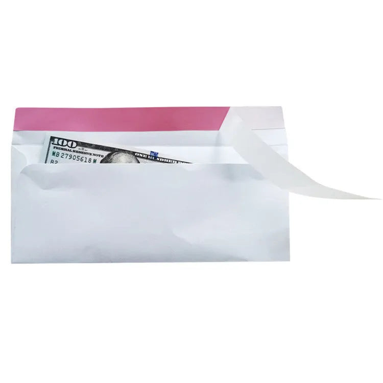 Blue anti-opening self-adhesive confidential security envelope sized 105x240mm.