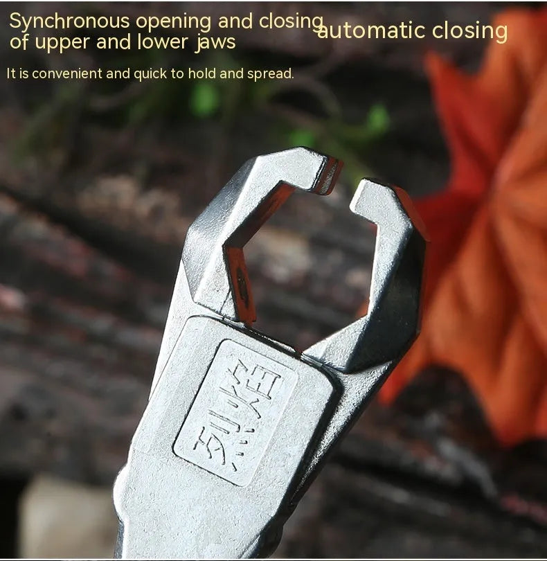 Alloy release aid with two-axis harpoon clip mechanism for fishing and archery equipment