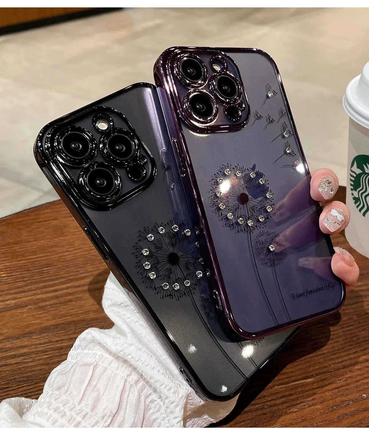 Gradient glitter silicone phone case for Apple iPhone, transparent electroplated cover in purple pink blue silver green black