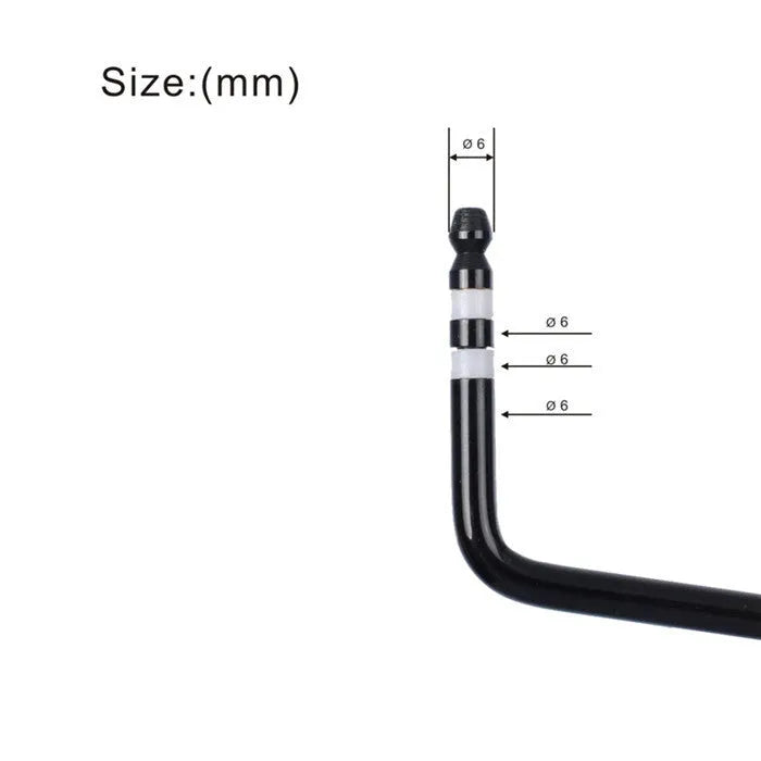 Guitar tremolo bar in black, blue, gold, and silver chrome finishes showing direct plug-in end.