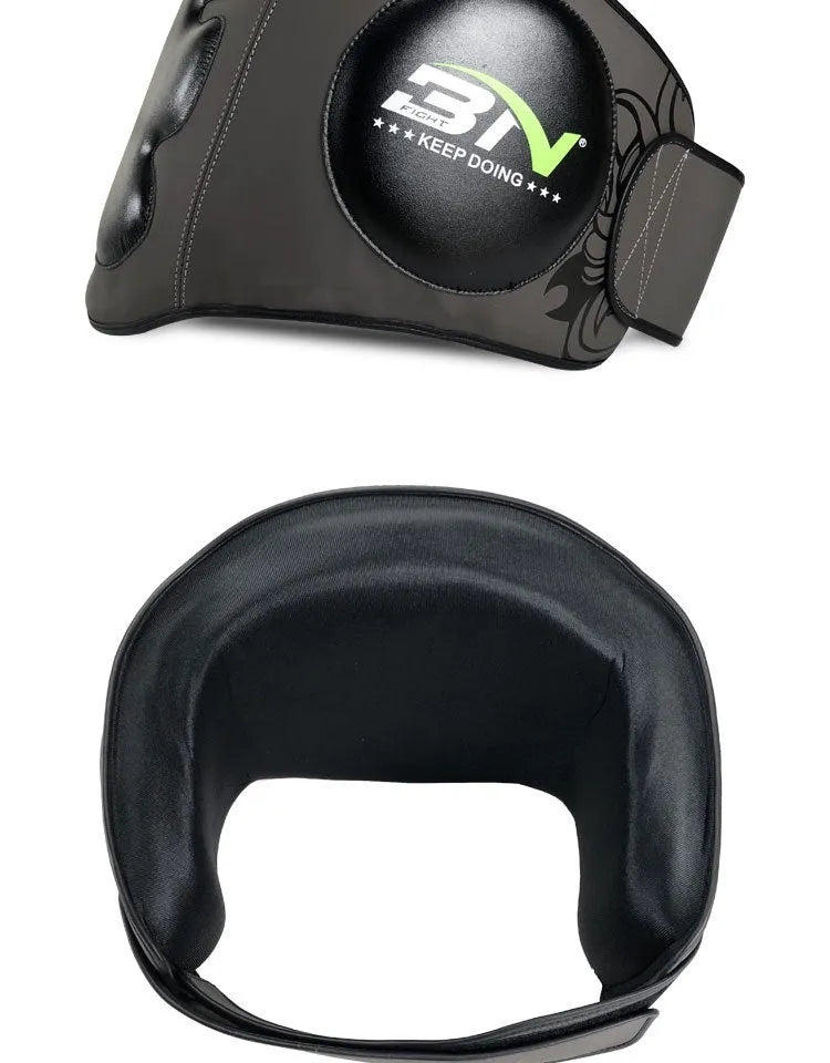 Dark grey Sanda boxing chest protection target for waist training drills.