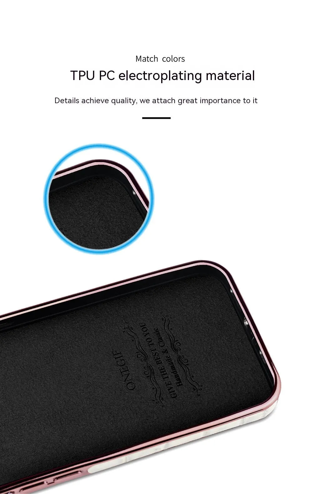 Real leather phone case with electroplated grid screen for iPhone 12 and 12 Pro Max in white, pink or green