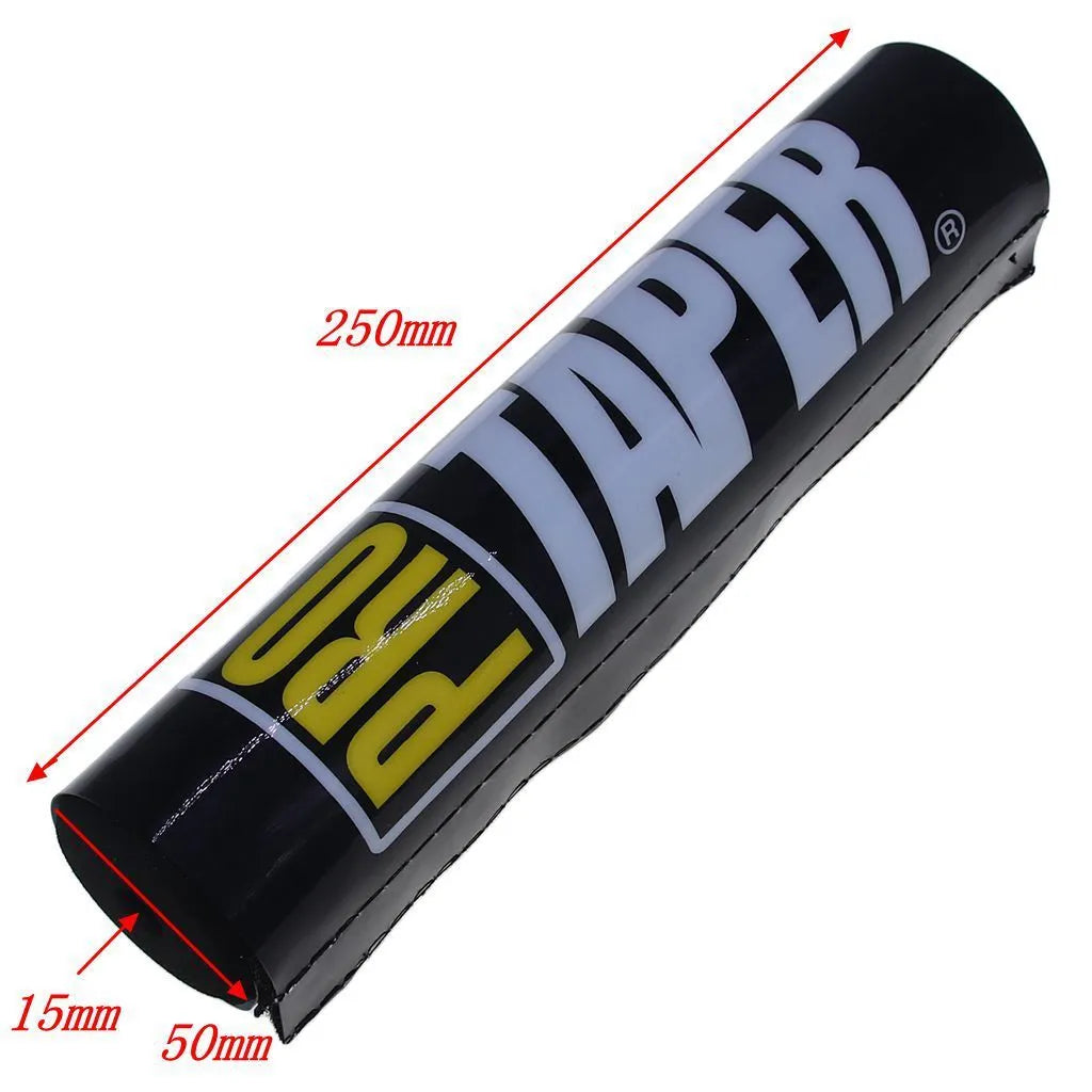 25cm foam motorcycle chest protector cover for off-road handlebars in black, blue, and red