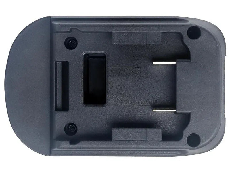Black Milwaukee to MAKITA battery adapter measuring 125x90x65mm