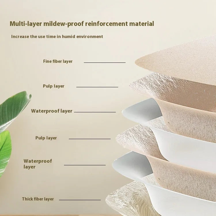 Brown disposable biodegradable cat litter box showing three size options for waterproof temporary use