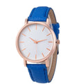 Children's belt quartz watch with World Time, round dial, imitation leather strap, waterproof casual style