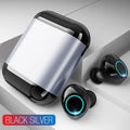 TWS wireless Bluetooth earplugs in black, gold, or light grey with Bluetooth 5.0 connectivity