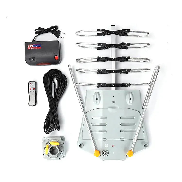 GR-1002 outdoor rotatable digital television antenna on a mast.