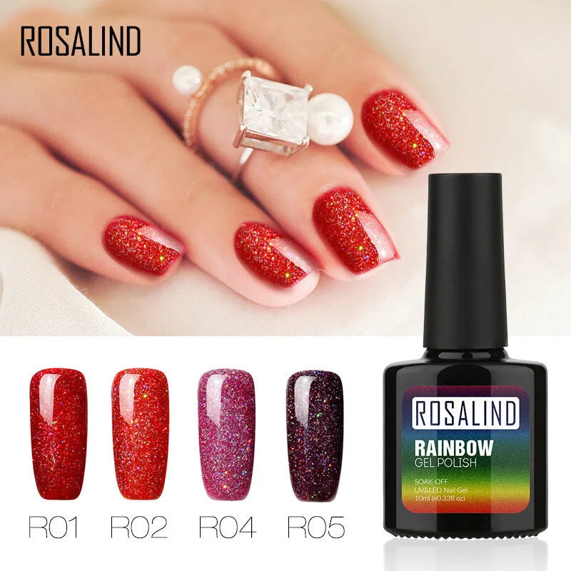 ROSALIND phototherapy gel nail polish bottle in one of 28 colour shades for manicures and pedicures.