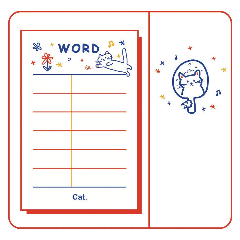 Eight design countdown notes notepad collection measuring 65x100mm with fifty pages