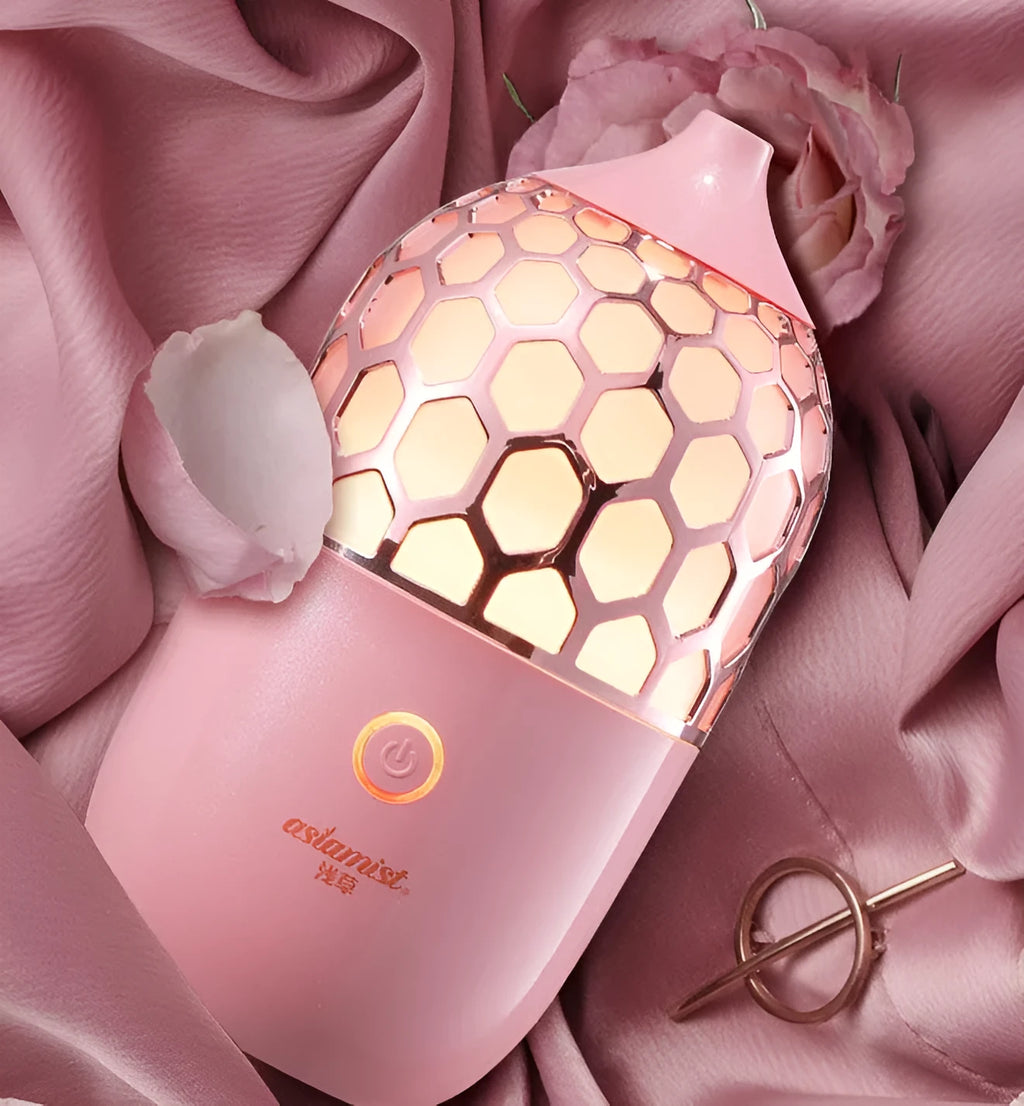 Asakusa pink aroma diffuser, 24V DC 12W household aromatherapy unit with under 1 litre water tank