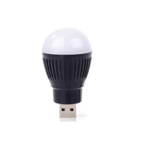 Mini USB LED lamp in black, white, red, green, or blue, 5V USB powered portable night light for power bank, computer, or USB socket.