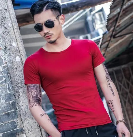 Men's bamboo fibre blend summer t-shirt in multiple colours for hot weather casual wear