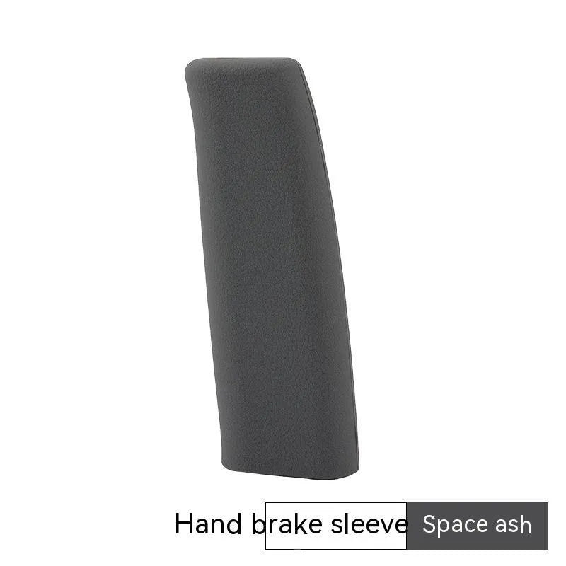 Silicone handbrake sleeve for car in black, grey, beige, red, and blue colours