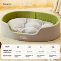 Four Seasons washable cat nest in grayish yellow with upright windproof design for pets