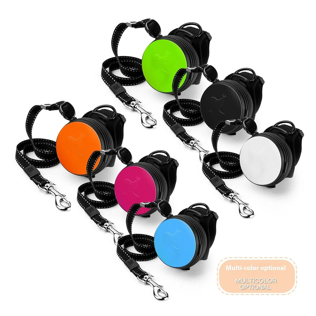 Pet Holding Hands automatic retractable dog leash in six colour options showing 3-metre extension