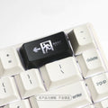 Safety evacuation exit transparent mechanical keyboard keycap with USB wired connection in black and red colour options