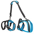 Blue polyester dog auxiliary strap hand-holding walking lead