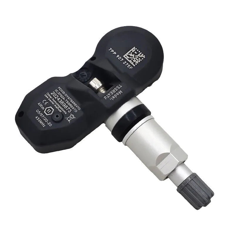 Black Audi-compatible tyre pressure monitoring sensor replacement part