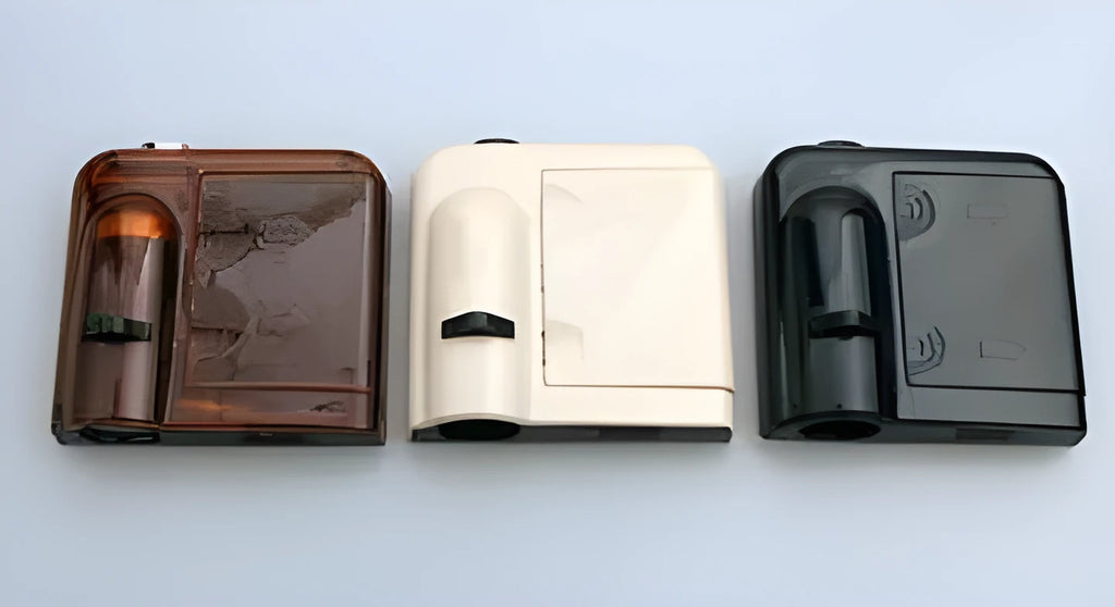 Car door welcome LED laser projector light with chrome ABS body and external mounting for vehicle entry ground illumination