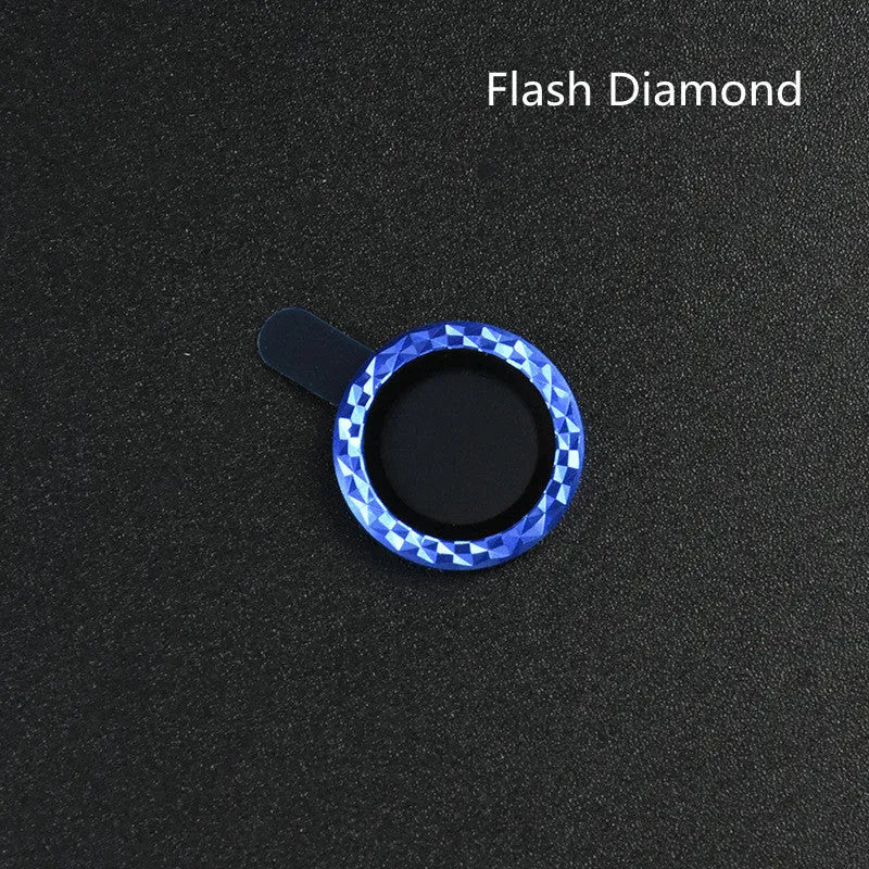 iPhone camera lens protection film with aluminium alloy ring and tempered glass
