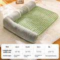 Small dog nest with removable washable cover in green colour with PP cotton fill, M50×40 cm size